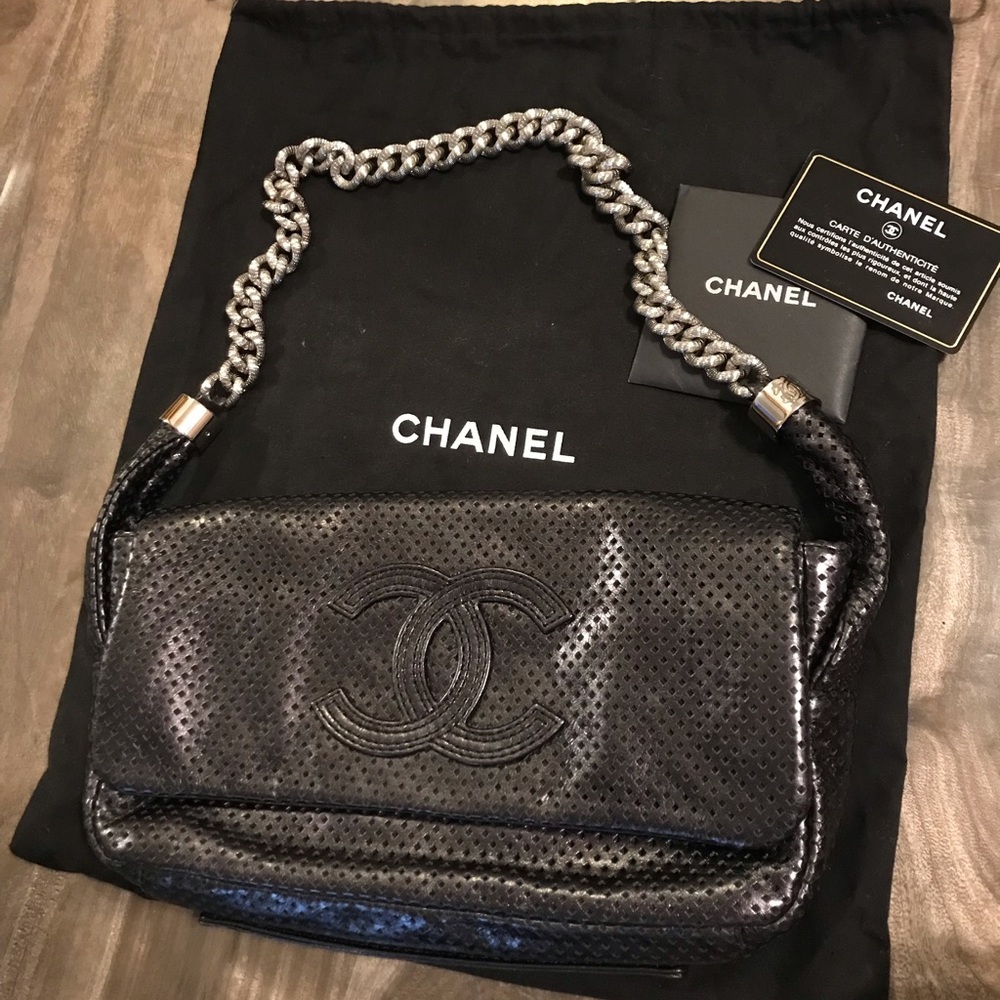Chanel perforated leather authentic bag🌷